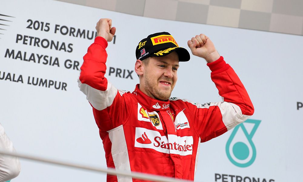 Sebastian Vettel, Ferrari, 2015 Malaysian Grand Prix