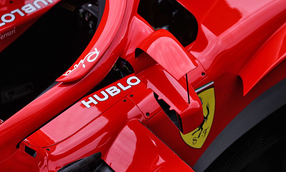 Ferrari is adding new rear-facing wing mirrors to the halo device on the SF71H